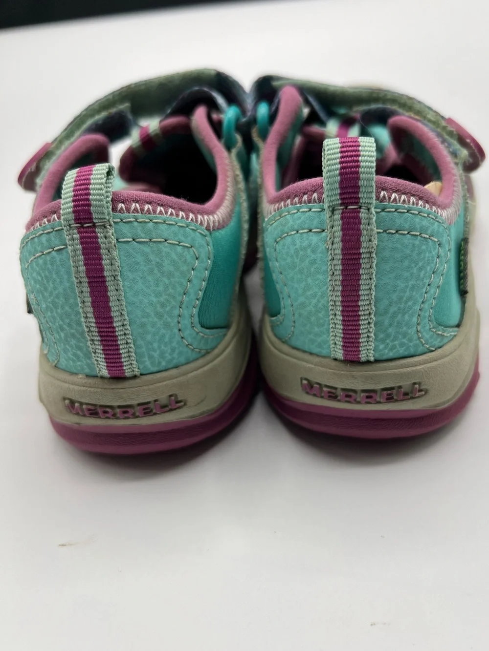 Merrell Kids' Teal and Purple Closed-Toe Outdoor Sandals